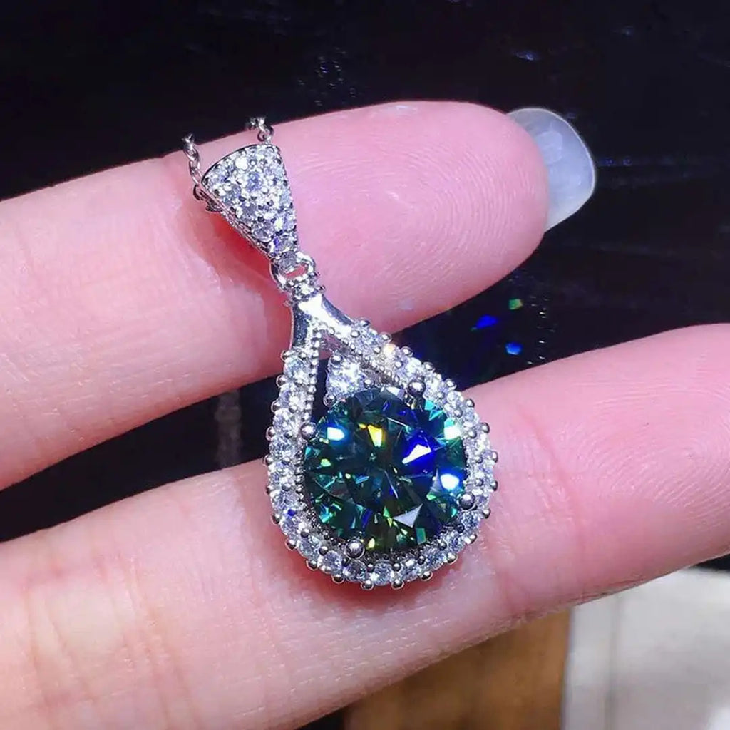 Radiant Emerald Teardrop Bangle Bracelet