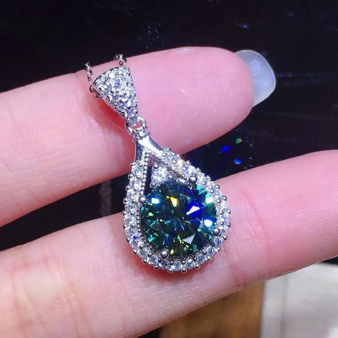 Radiant Emerald Teardrop Bangle Bracelet