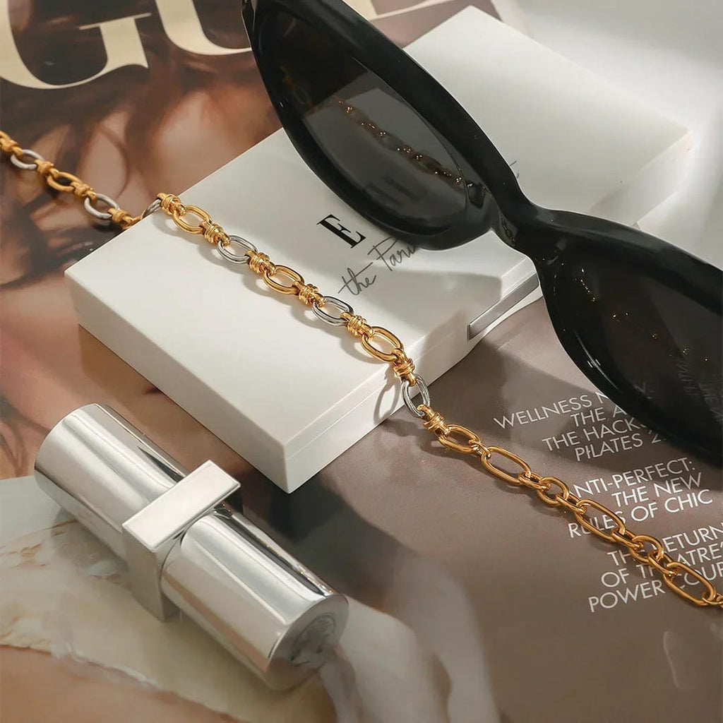 Two Tone Gold Sleek Bracelet