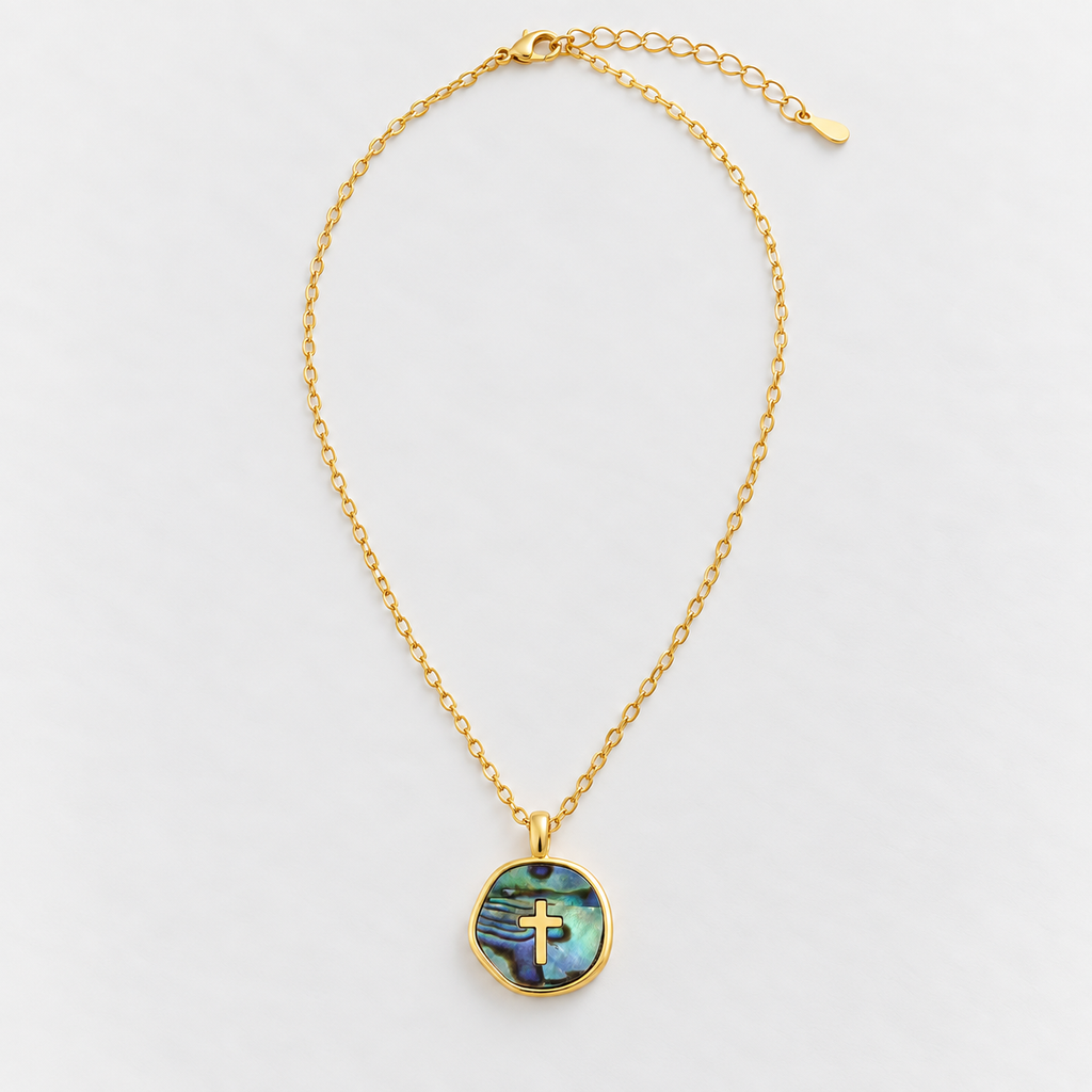 Aurora Light Cross Necklace