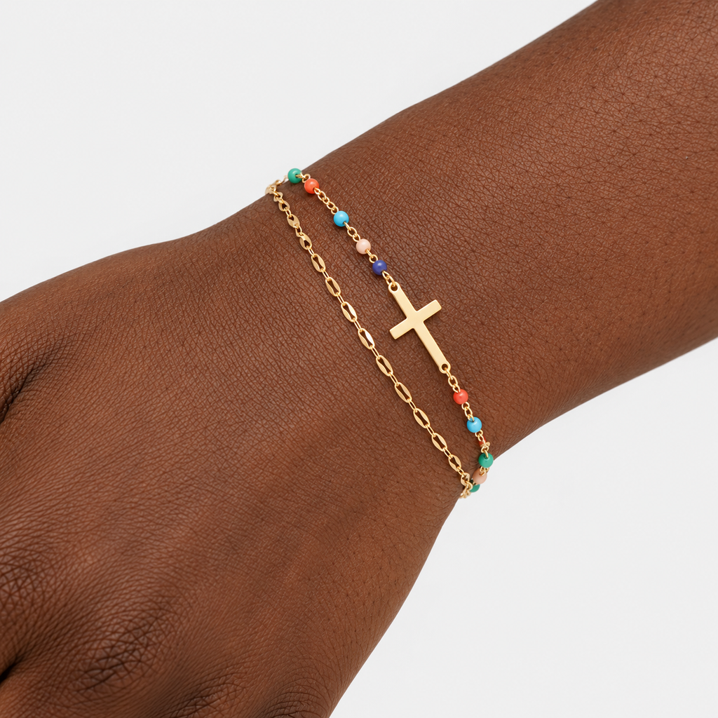 Healing Cross Beads Bracelet