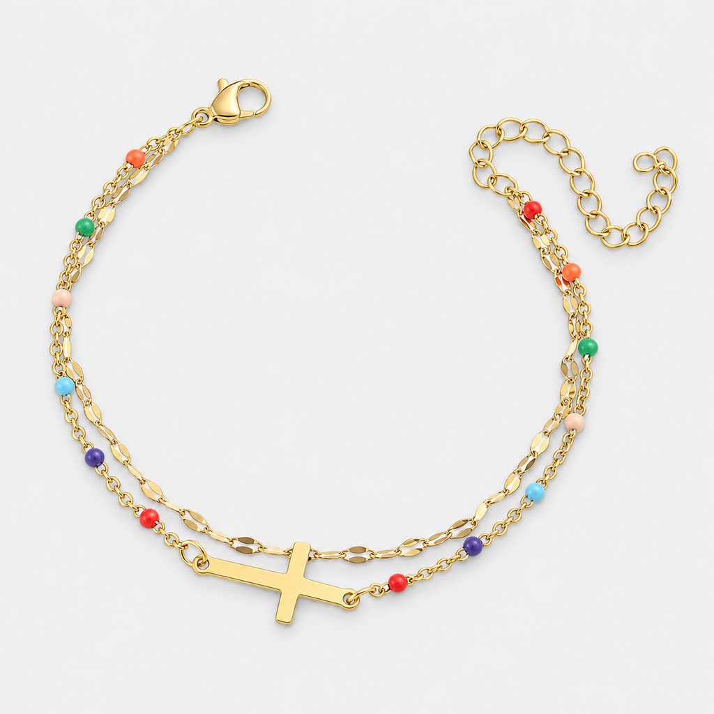 Healing Cross Beads Bracelet