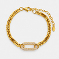 Radiant White Crystals Bracelet