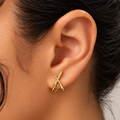 Timeless Gold Cross Earrings
