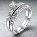 Vintage Silver Crystal Ring
