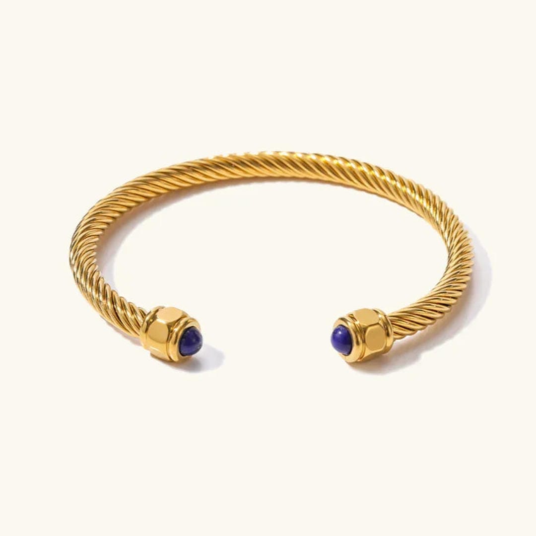 Gold Gemstone Bangle
