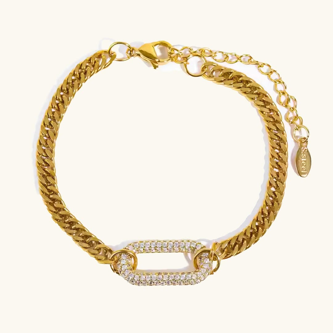 Radiant White Crystals Bracelet