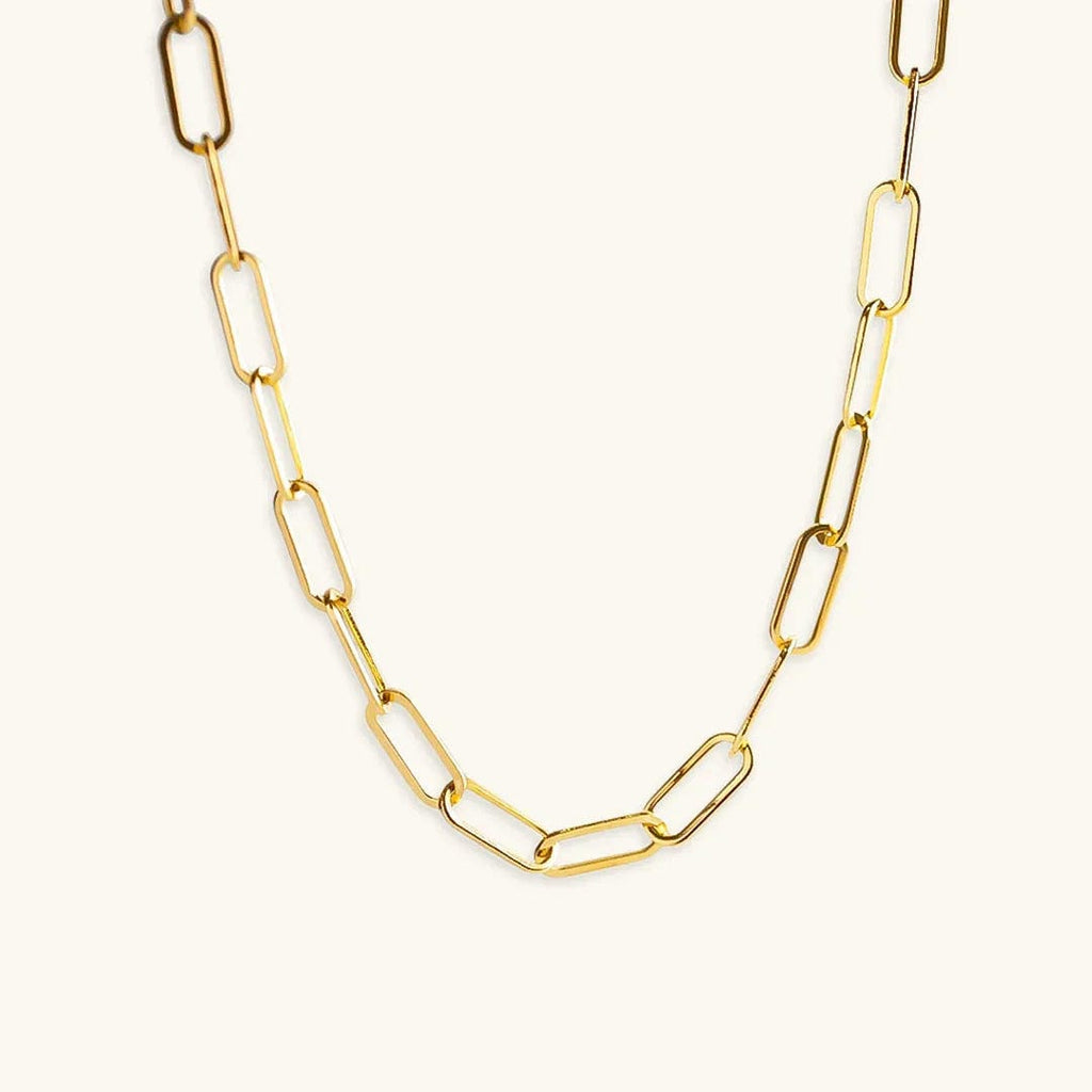 Timeless Gold Paperclip Chain Necklace