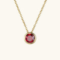 Radiant Gemstone Gold Chain