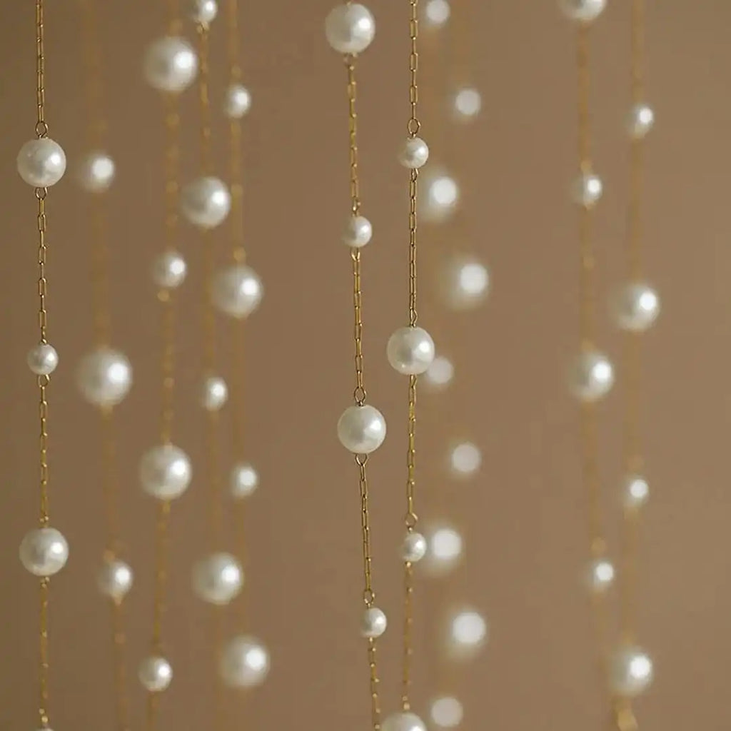 Pearl Chain Choker Necklace