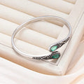 Vintage Bracelet with Colorful Gems & Tribal Design