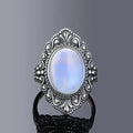 Vintage Silver Ornate Oval Ring