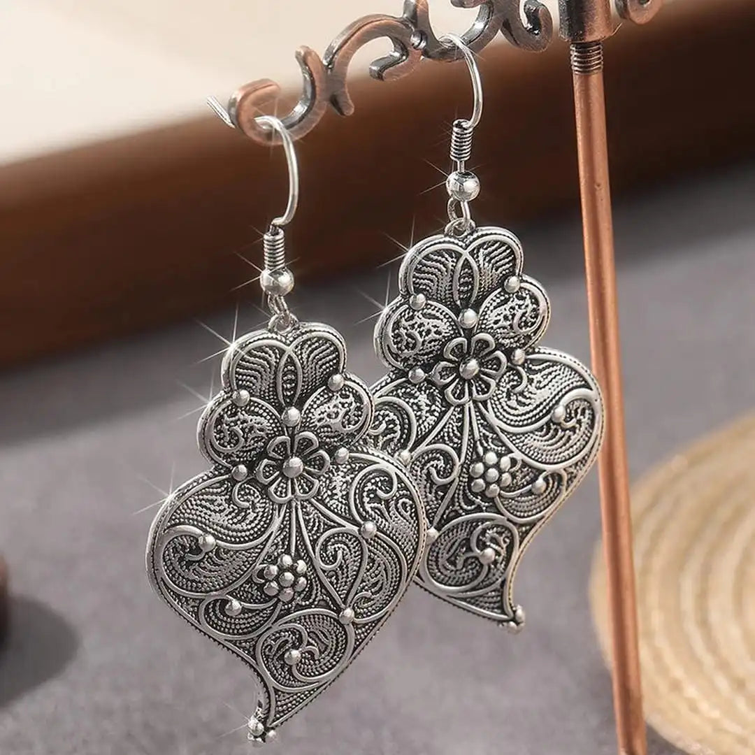 Enchanting Silver Leaf Earrings