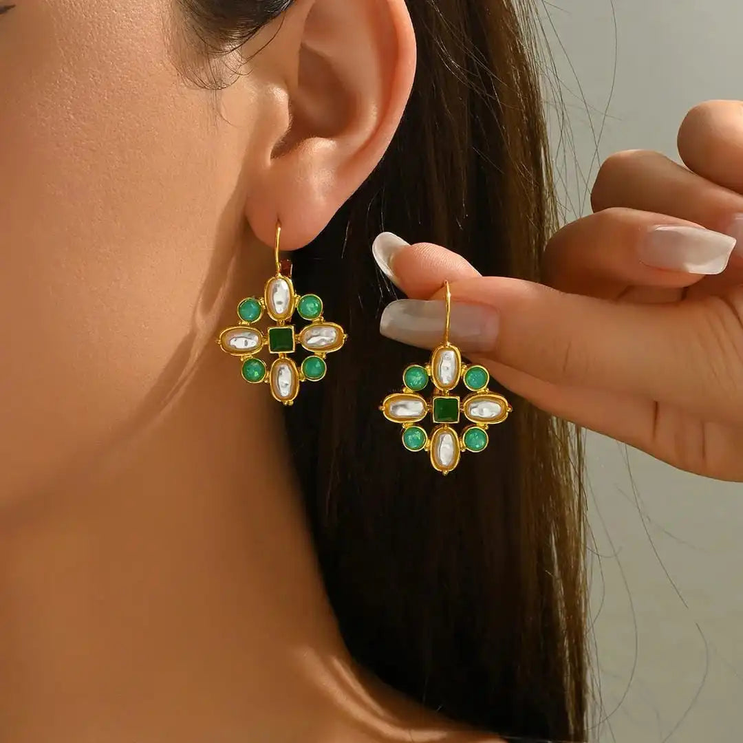 Creative Ethnic Style Turquoise Earring
