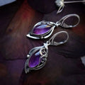 Classic Silver Marquise Vine Earrings