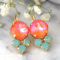 Timeless Gold Rainbow Zircon Earrings
