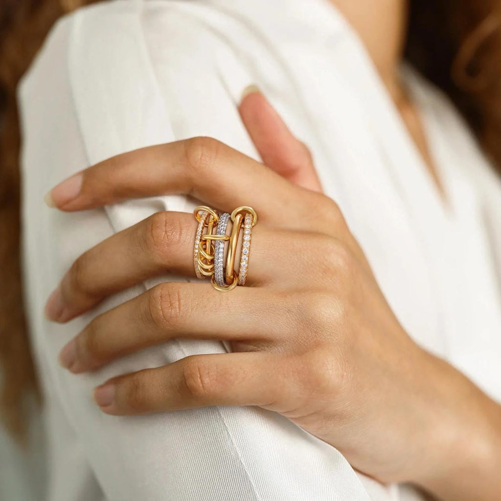 Blaise Stacked Crystals Ring