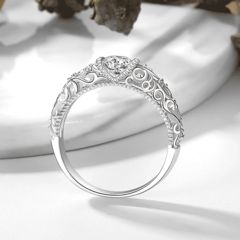 Elegant Silver Zirconia Ring