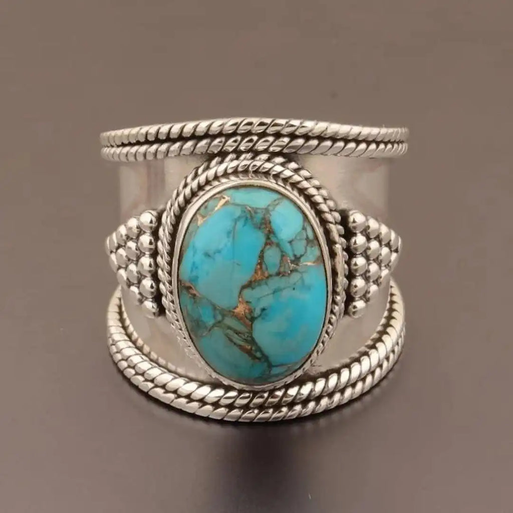 Retro Turquoise Style Ring