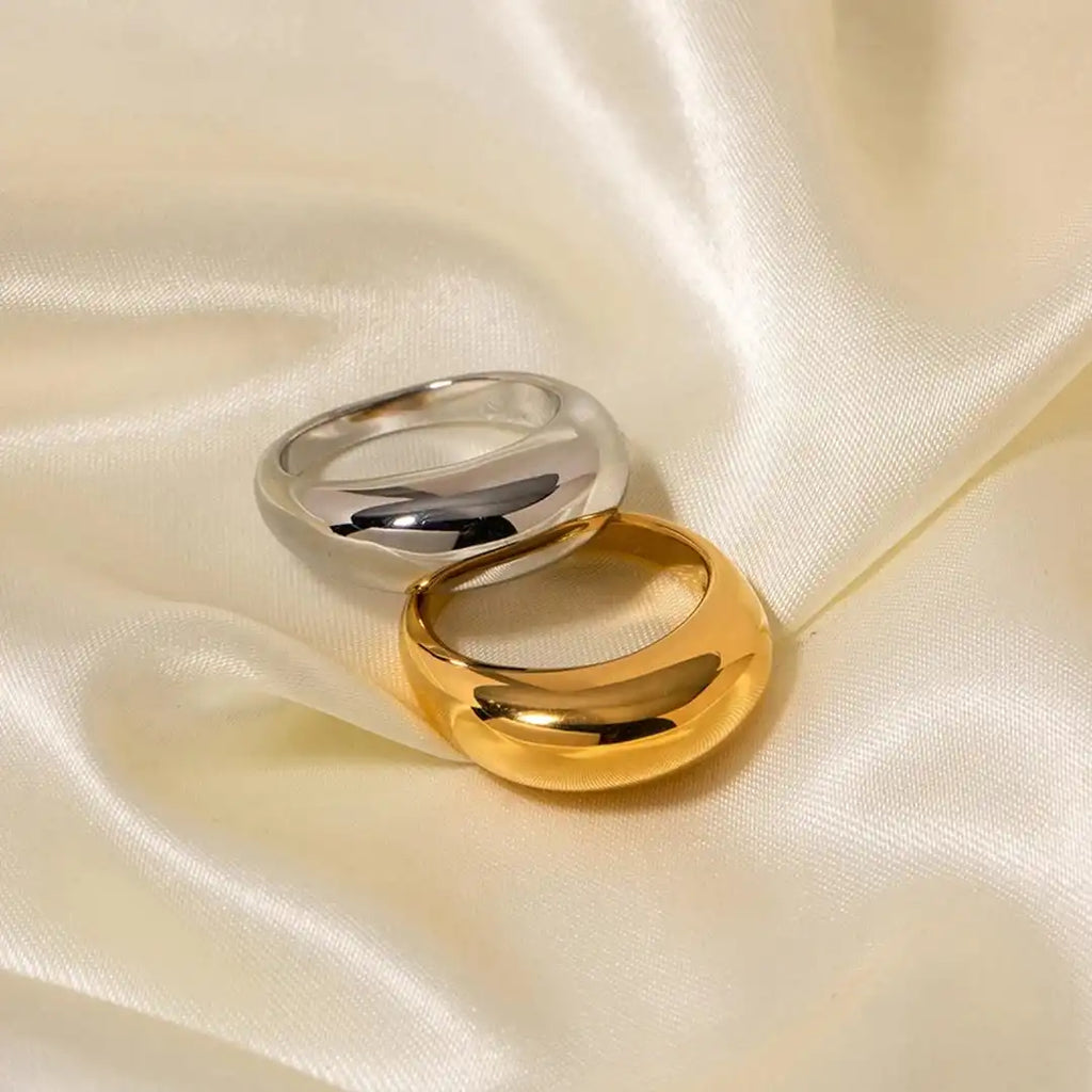 Timeless Golden Arc Ring