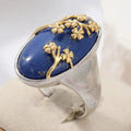 Retro Oval Synthetic Turquoise Ring