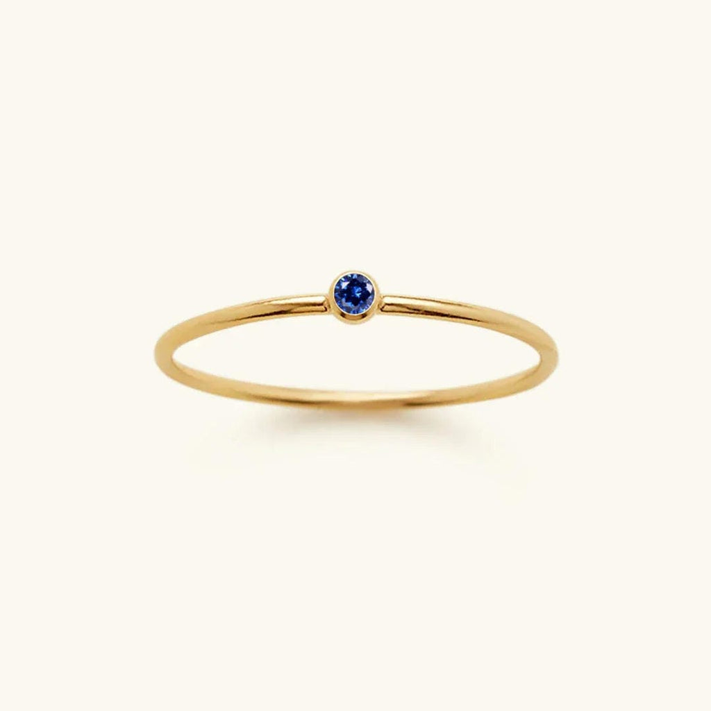 Precious Gemstone Stacker Ring