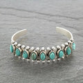 Vintage Tibet Silver Stone Bracelet