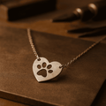 Memorial Ashes Heart Pendant Necklace