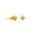 Gold or Silver Opal Starburst Studs