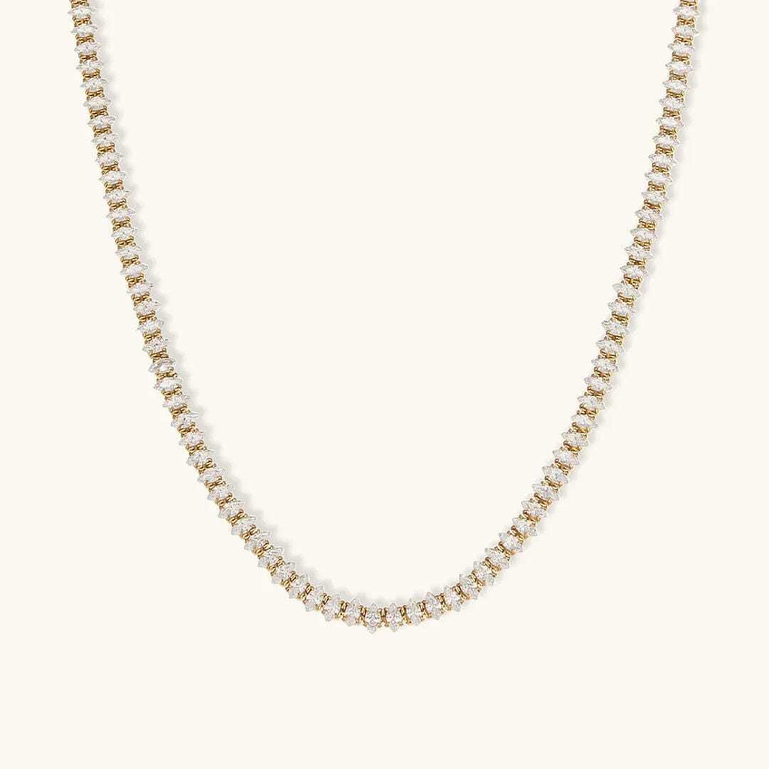 Wisteria Crystal Tennis Necklace