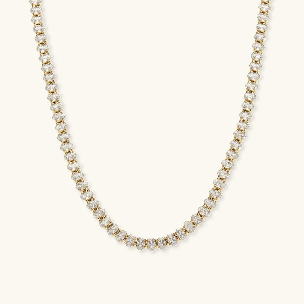 Wisteria Crystal Tennis Necklace