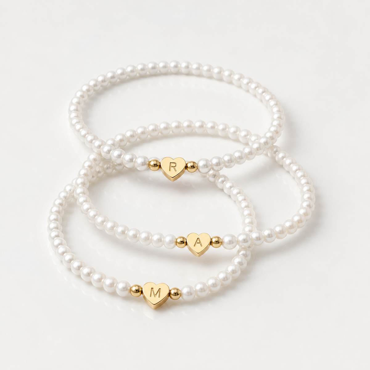 A-Z Pearl Beaded Bracelet
