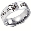 'Forever In My Heart' Silver Band Ring