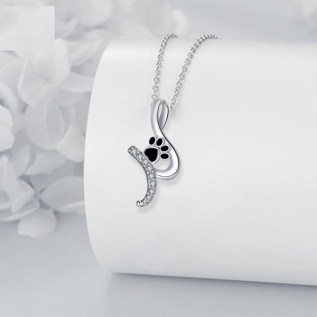 Paw Print Pendant Necklace
