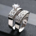 Cold Wind Zircon Ring Set