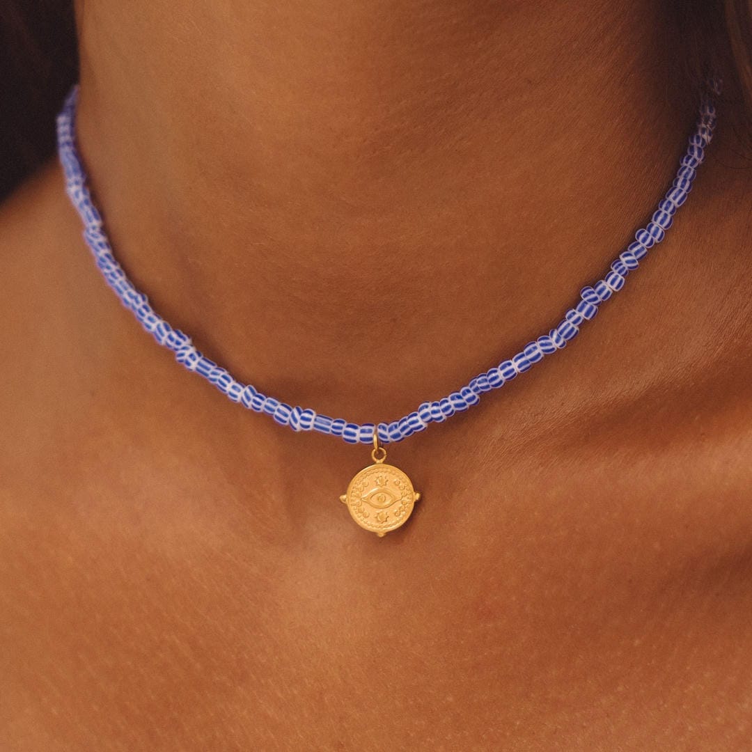 Modern Hera Vintage Bead Choker