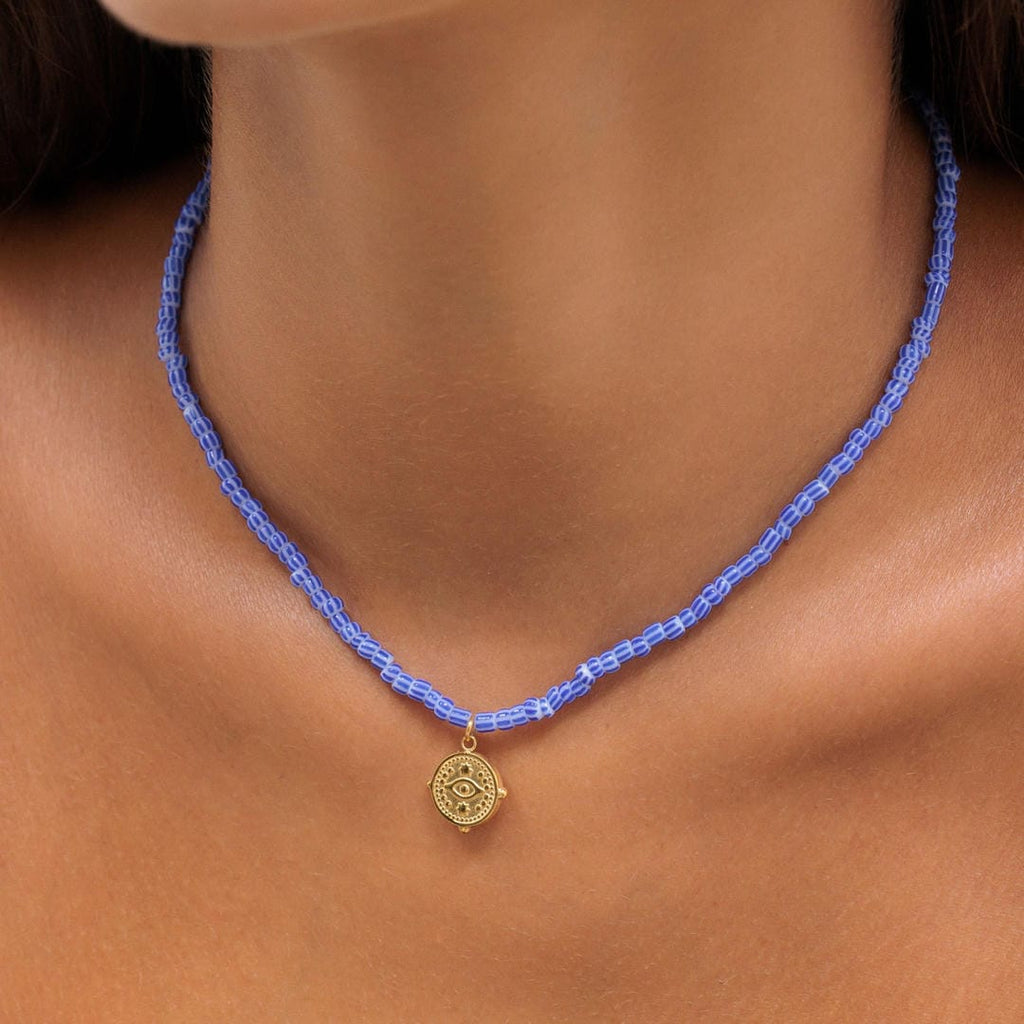 Modern Hera Vintage Bead Choker