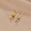 Eye Drop Gold Earrings