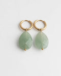 Lieze Elegant Timeless Stone Drop Earrings