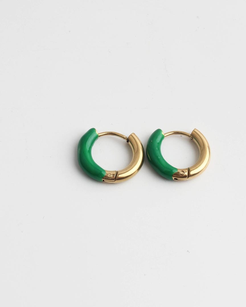 Happy Colorful Hoop Earrings