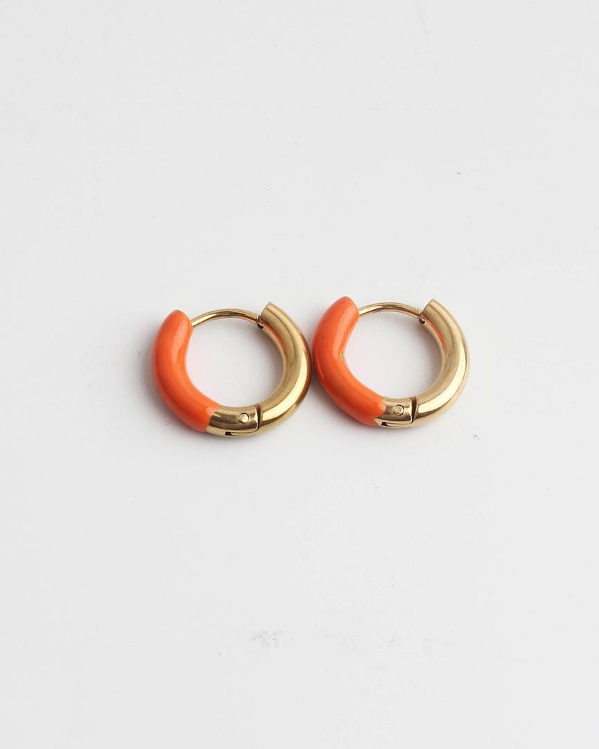 Happy Colorful Hoop Earrings
