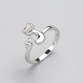 Zirconia Cat Open Ring