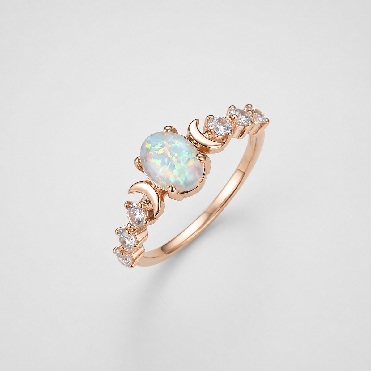 Celestial Opal Moonstone Ring