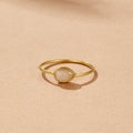 Clara Teardrop Stone Ring