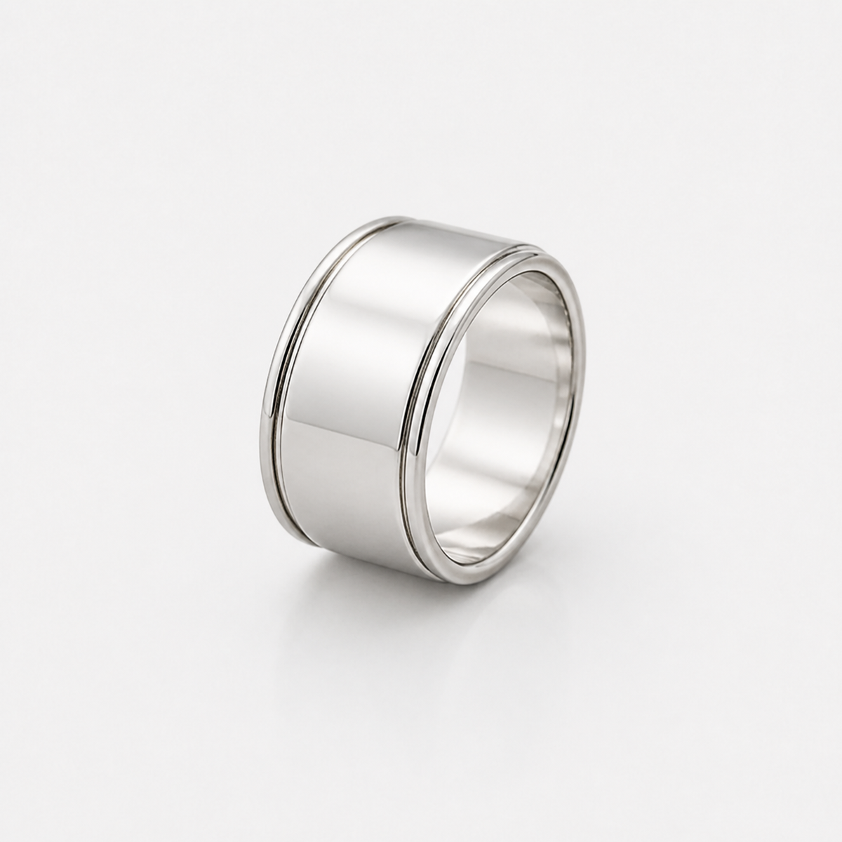 Classic Wide Silver Band Ring
