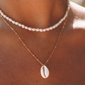 Cowrie Shell Pendant Necklace