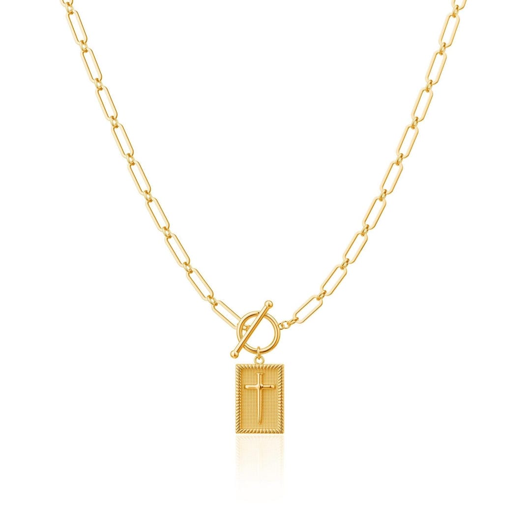 Elegant Unique Cross Pendant Necklace