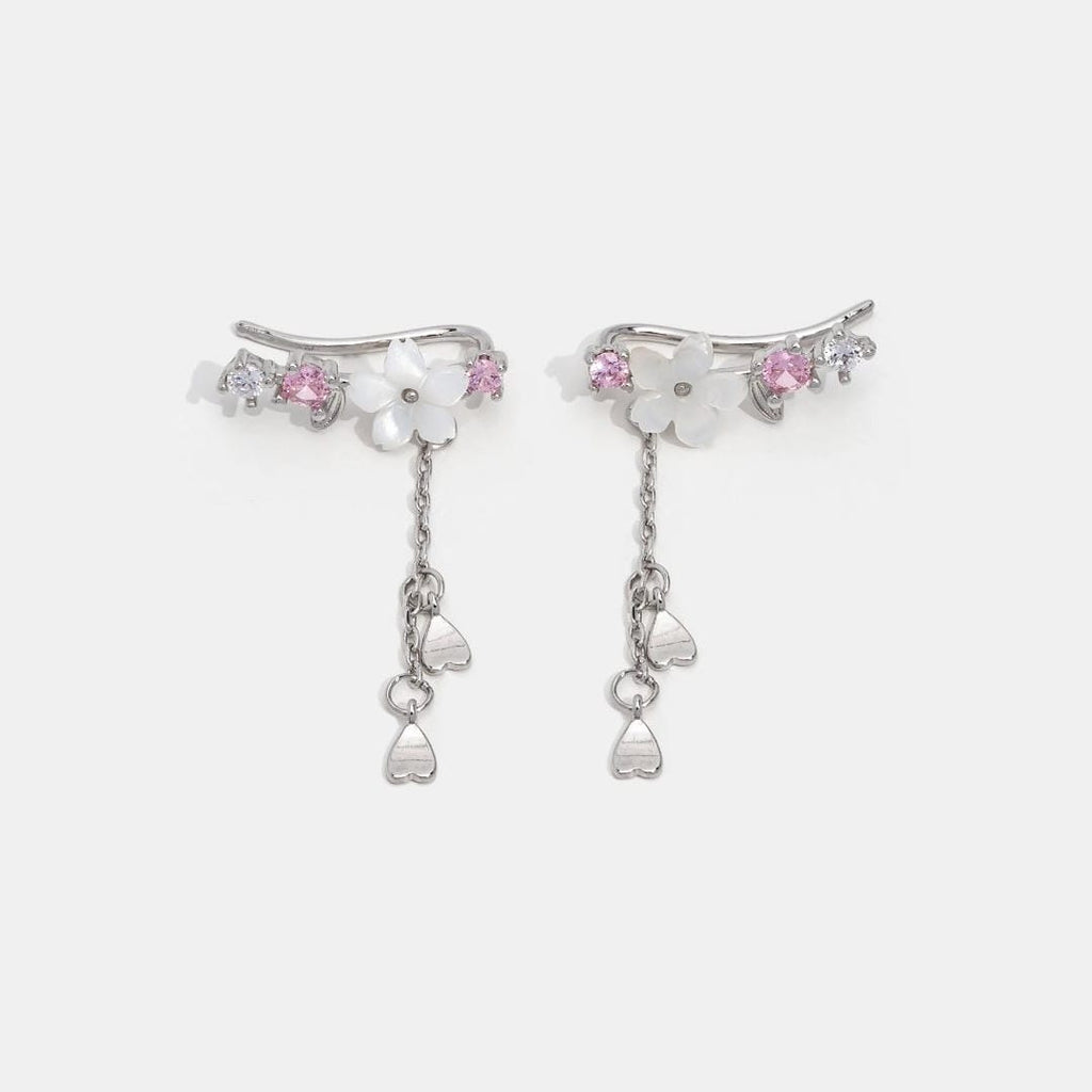 Cherry Blossom Zirconia Earrings