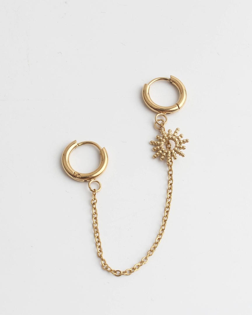 Mini Sun Double Earrings