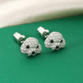 Zirconia Puppy Stud Earrings